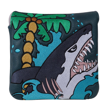 Dark Blue Shark Square Putter Head Cover